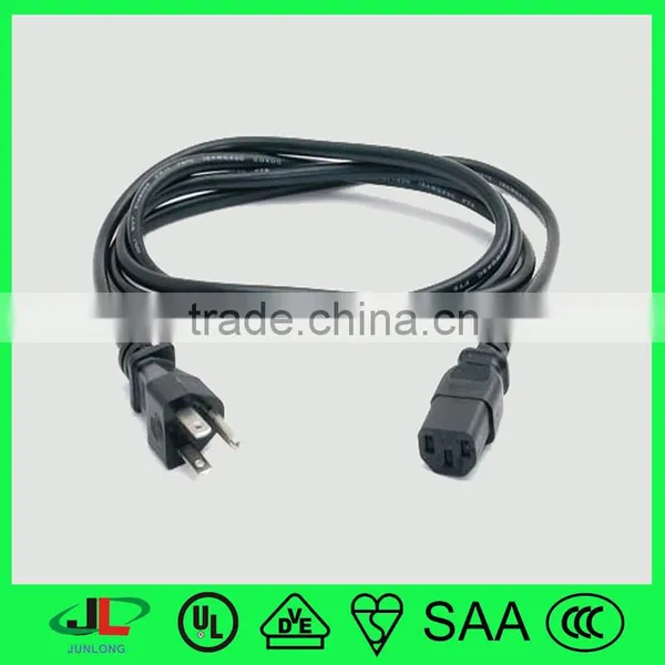 Made in China Regular Current Electrical Plug Connector With 3 Pin Plug American Standard Power Cable photo-2