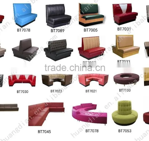 Leather Restaurant Furniture Banquette Restaurant Booth Seating Sofa photo-2
