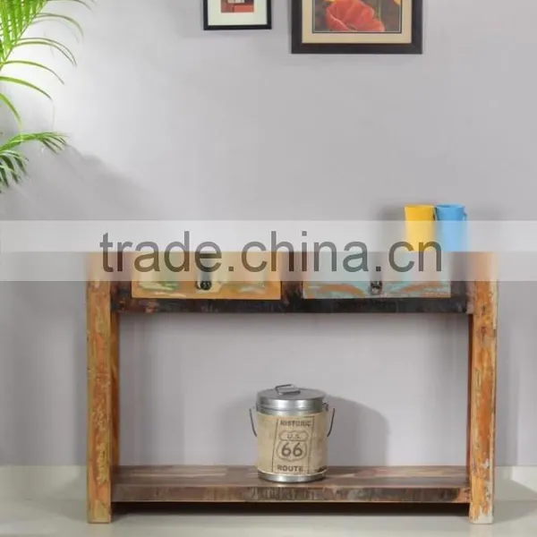 Recycled Wood Console Table