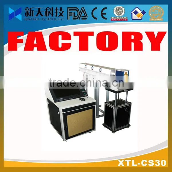 High speed CO2 RF laser marking machine for leather