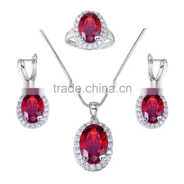 Romantic Wedding Jewelry Sets Design,purple Cubic Zircon Stone Jewelry Set