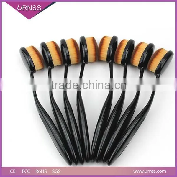 2016 Professional 10pcs Oval Toothbrush Makeup Brushes Set With Package photo-3