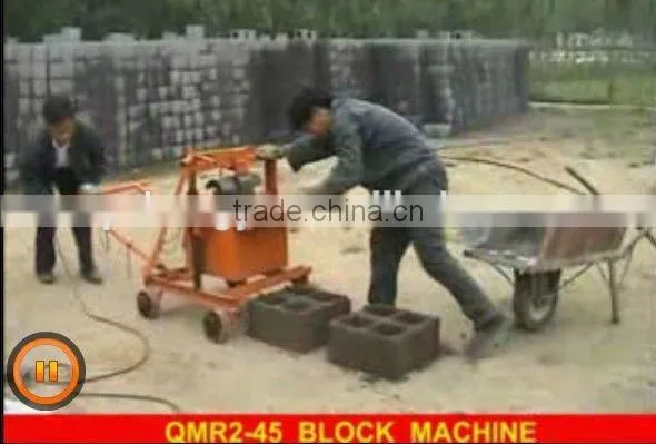 QMR2-45 Hollow Mobile Block Machine for Sale/paver Brick Making Machine photo-3