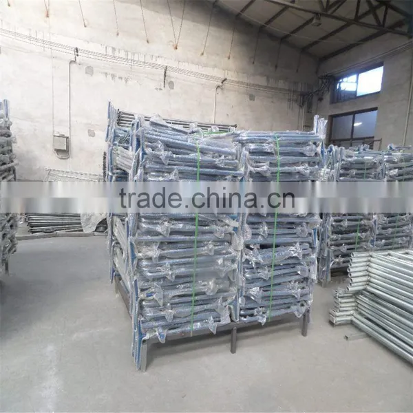 Bule Powder Coating Crowd Control Barrier With LOGO Traffic Barrier Reflective Tape photo-5
