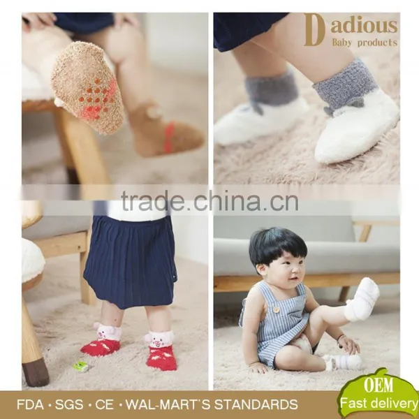 Wholesale Animal Shape 100% Cotton Soft Touch Thermal Newborn Baby Socks With Box Packaging photo-4