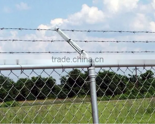 China Hot Sale High Quality Perimeter Fence/Chain Link Fence Top Barbed Wire/cyclone Fence photo-5