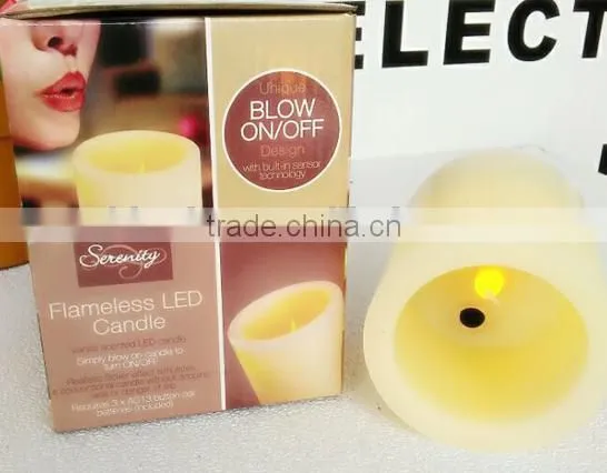 Blow On/off Led Candles Flameless Led Candles With Blow On/off Function Flameless Led Candles photo-2