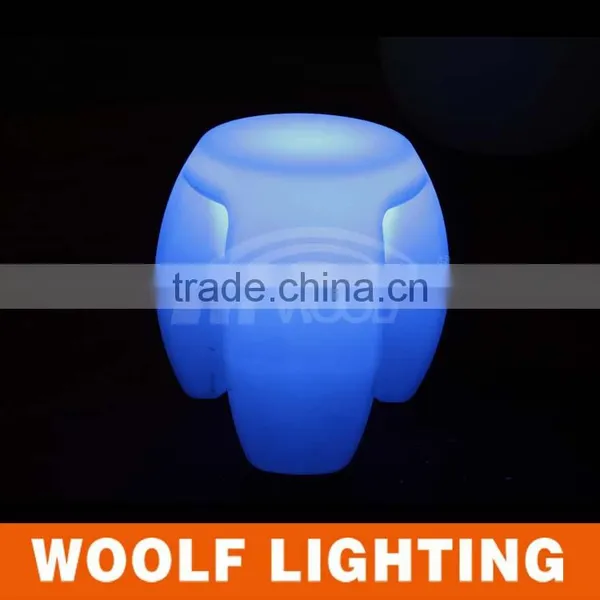 Attactive Oval Glowing Brightsome Rechargeable LED Lighted Bar Stool Bar Chair photo-4