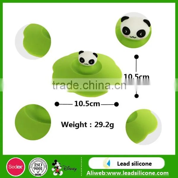 Food Grade Silicone Rubber Coffee Cup Lid, Custom Cartoon Silicone Cup Cover photo-5