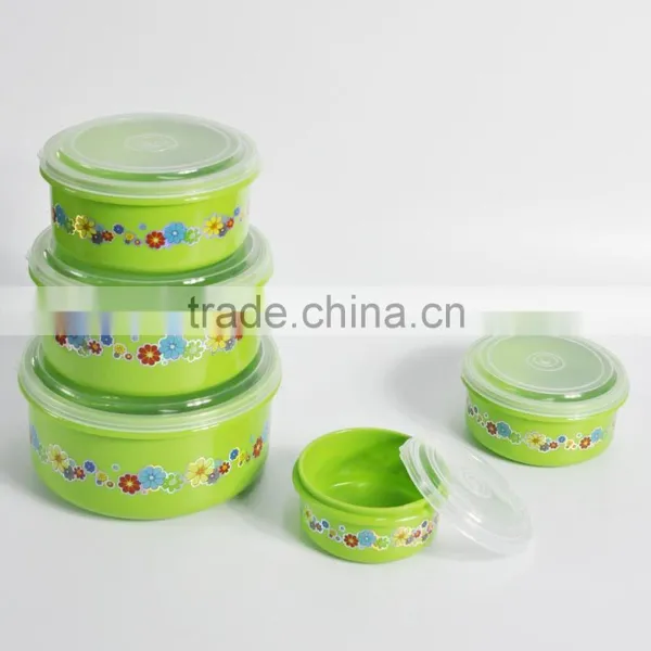 5 Pieces Round pp Plastic Food Storage Container photo-2