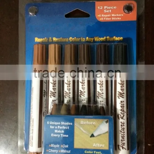 Furniture Repair Marker Touch-up Marker Crayon 12PCS photo-3