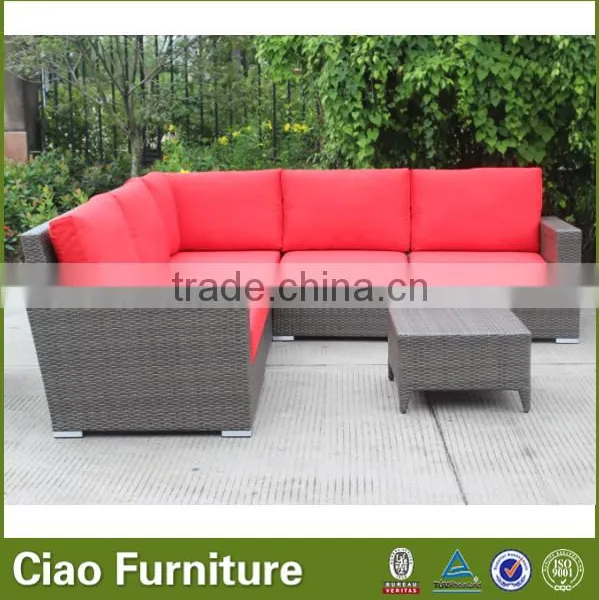 Modular Plastic Rattan Modern Outdoor Sofa Furniture photo-4