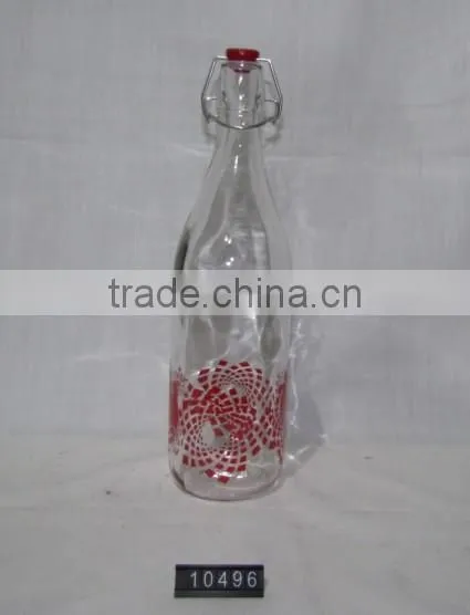 1000ml Color Printing Glass Beverage Dispenser With Stand in Various Sizes photo-2