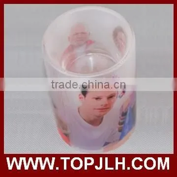 Hot Selling House Sublimation Frosted Glass Candle Holder for Printing photo-2