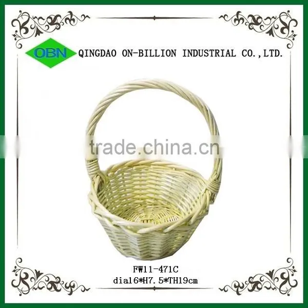 Cheap Wicker Decorate Flower Girl Basket Wedding photo-4