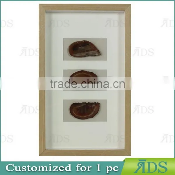 Shadow Box Picture Frame With Colorful Natural Agate Stone photo-3
