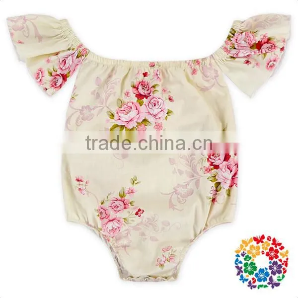 Baby Girls 4Th If July New Style Off Shoulder Flag Romper Fashion Design Flutter Sleeve Romper Baby photo-6