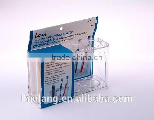 BPA-Free Platsic Toothbrush Holder /square Toothbrush Holder for Bathroom photo-4