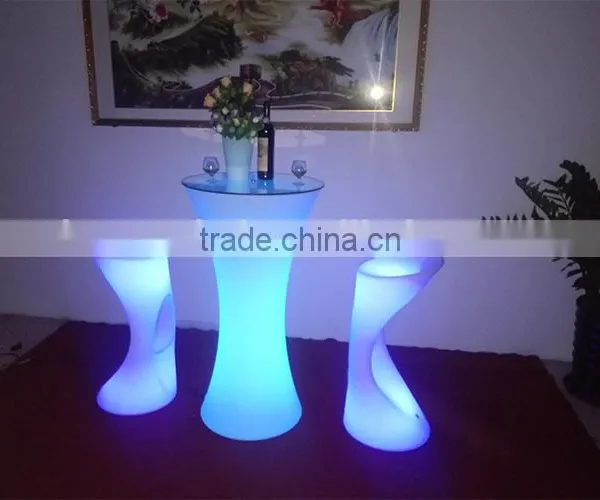 Rechargeable LED Cocktail Table, LED Bar Table, LED Furniture Supplier in China photo-3