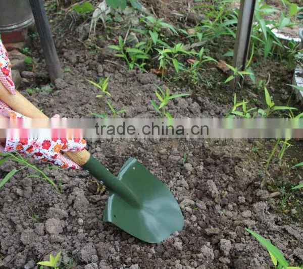 Comfortble Agriculture Farming Wooden Handle Garden Mini Digger Sonw Shovel for Garden photo-4