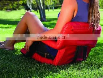 Red Portable Stadium Seat With Customized Team Logo photo-6