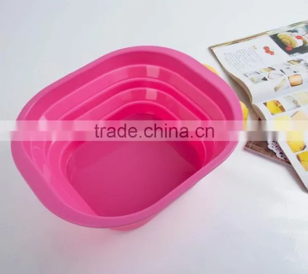 Silicone Folding Pots Vegetables Wash Basin Car Portable Fishing Water Bucket photo-6