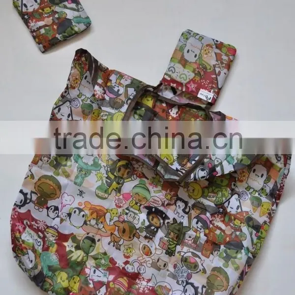 Eco Reusable Foldable Shopping Tote Bag Cute Cartoon Shopping Bags photo-2