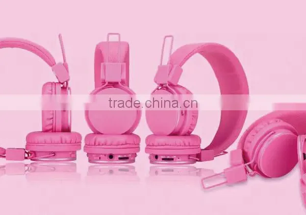 Good Quality FM Radio Wireless Sports Headphone Sexy Girl Pink Bluetooth Earphone photo-2