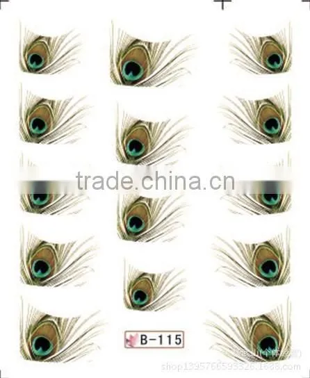 French Half Watermark Fiower Painting Nails Stick ,DIY Fashion Nail Art photo-4