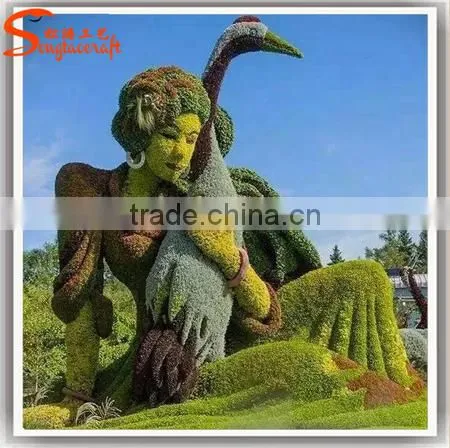 Latest Design Outdoor Artificial Grass Animal Topiary Wire Frame for Landscape Decoration photo-4