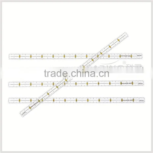 OEM Inch Scale 3mm Thickness Acrylic Quilting Ruler, 12'' * 1/2'' Patchwork Ruler Quilting # KPR12005 photo-2