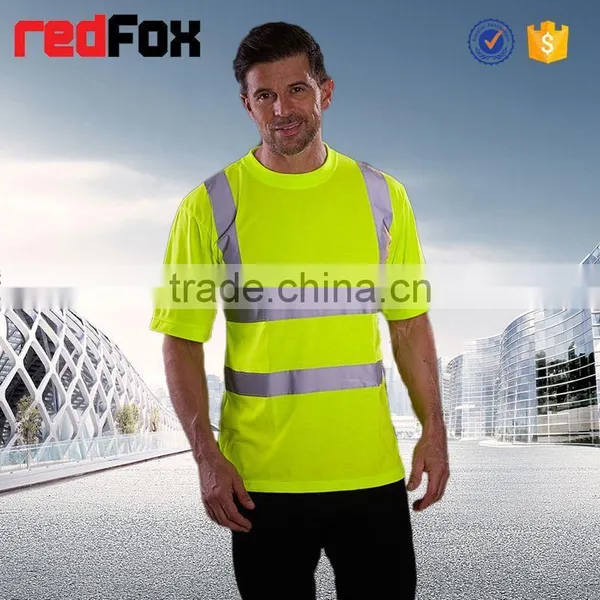 T-shirts Child School Way Use Safety T-shirt High Visibility Safety Green T-shirt photo-3