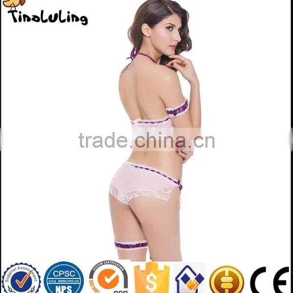 NEW Arrival Women Sexy First Nighty Sexy Transparent Lace Suit Lingerie Manufactuer photo-6