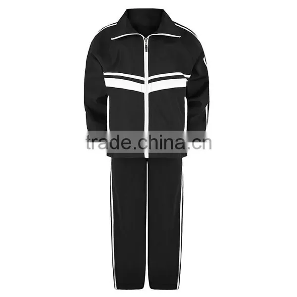 2016 Custom Kids Full Zip Tracksuit Jacket High Quality Sports Tracksuit Girls Boys Stripe Jogging Tracksuit photo-4