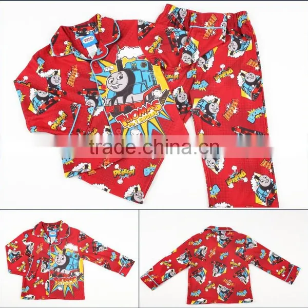 Boy Fall Night Suits Thomas Train photo-2