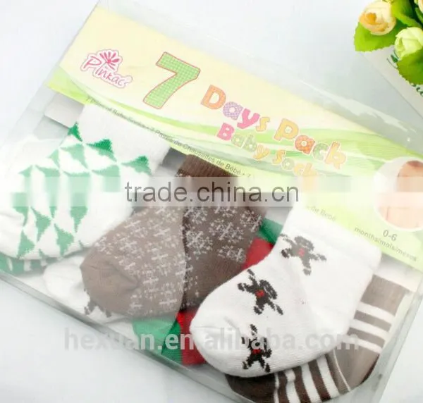 7pairs/pack Baby Socks,comfortable Baby Cartoon Socks, Cotton Baby Socks for 2015 Chrismas photo-5