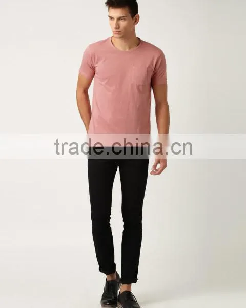 2017 Guangzhou Shandao Garment New Design 180g 100% Cotton Plain Short Sleeve O-Neck Men's T Shirt photo-5