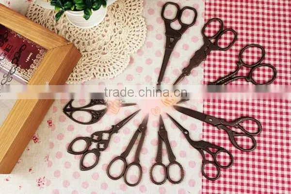 Antique Zakka Bronze Scissor Vintage Eiffel Design Scissor Lace Scissor photo-5