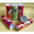 Complicated Paper Tube Containers With Metal Bottom and Caps for Photo Chips Packaging