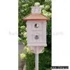 Sell Wooden Birdhouse With Copper Roof & Metal Pole
