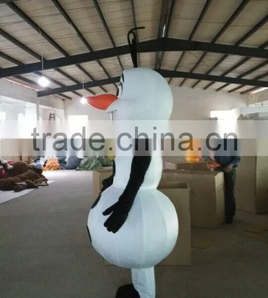 Hot Sale New Arrival Olaf Costume Cute Handmade Adult Snowman Olaf Mascot Costume for Party photo-2