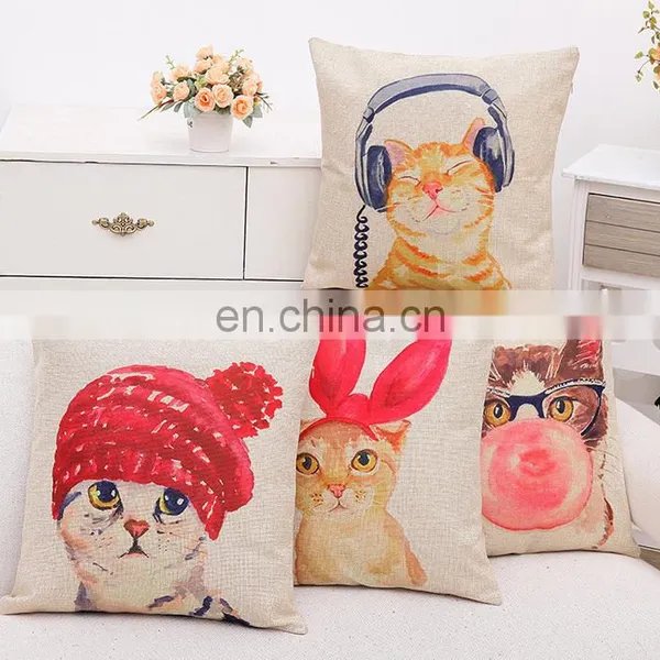 2016 Cat Pillow Decorative Throw Pillow Cushion Cover photo-5