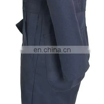 Custom Work Uniform Dark Blue Cotton Coverall for Men/ Protective Safety Working Coverall For Work Wear/l photo-4