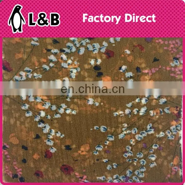 Fabric Polyester Wholesale Dress Georgette Digital Tropical Print Fabric photo-5