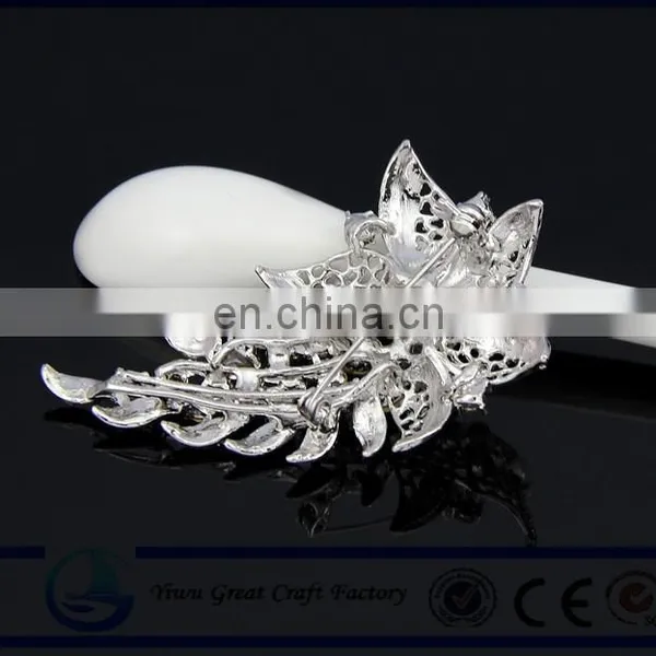 High Quality!New Fashion Wholesale Rhinestone Crystal Brooch Dual Purpose Scarf for Women photo-2