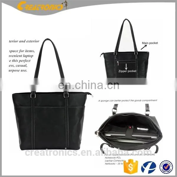 CR Hot Promotion Fashion Women Leather PU Soft Handbag Designer Laptop Bag Shoulder Bags Women Bag photo-4