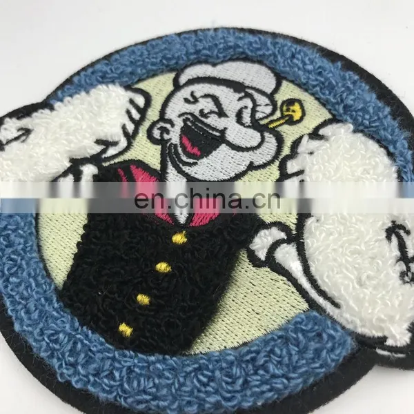 Wholesale Chenille Custom Rose Embroidered Embroidery Patch photo-2