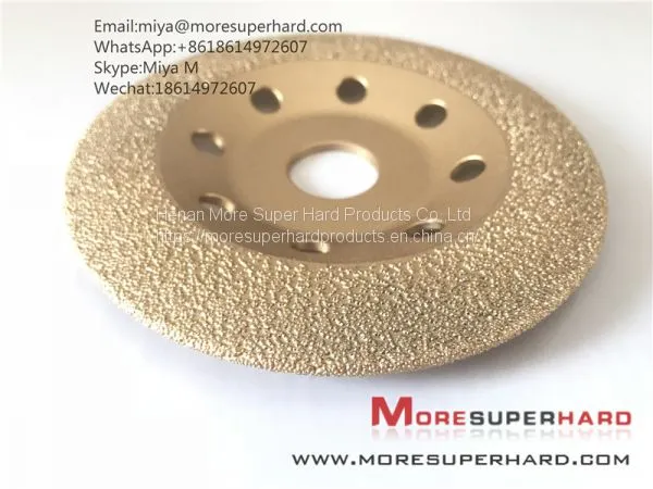 Vacuum Brazed Diamond Grinding Disc for Grinding Marble,ceramic,FRP Miya@moresuperhard.com photo-3