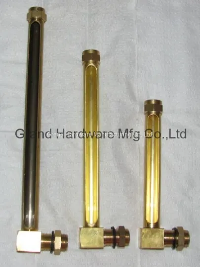 NPT Thread 3/4 Inch Brass Oil Level Gauges With Quartz Glass Tube photo-4