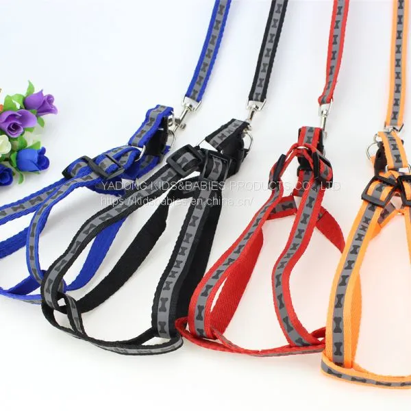 Colorful Round Rope Pet Chest Back Traction Rope Colorful Flat Rope Chest Strap A6 photo-2